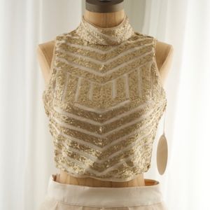 Two Piece Gold/Champagne Gown